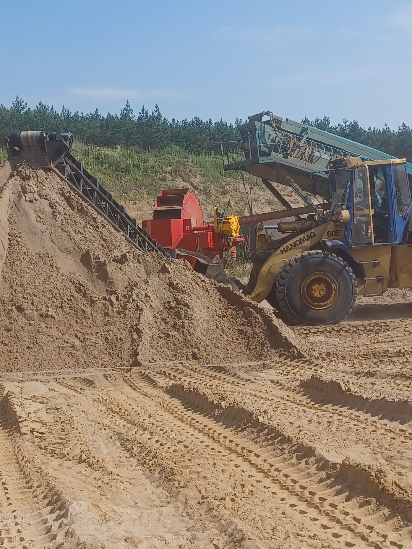 Żwir siany i płukany oraz piasek