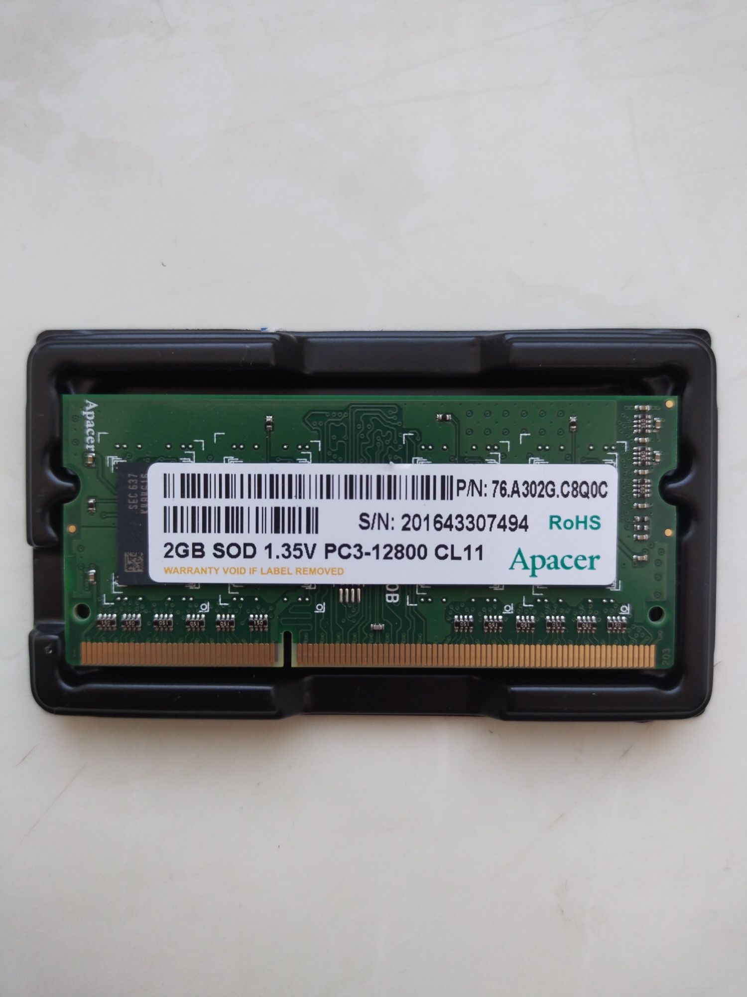 Память ноутбука 2 ГБ DDR3 SO-DIMM