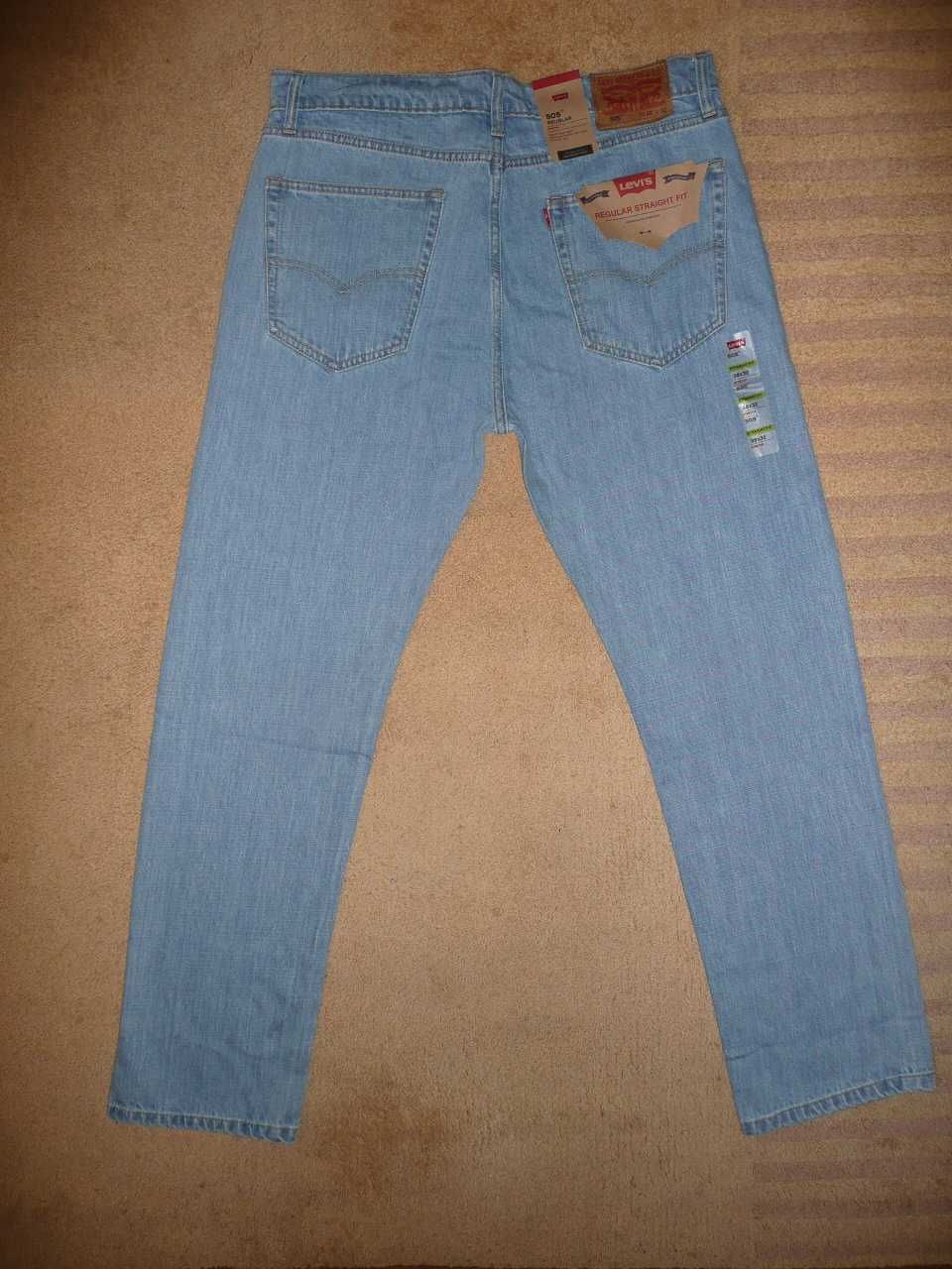 NOWE spodnie dżinsy LEVIS 505 W38/L32=49/112cm PREMIUM