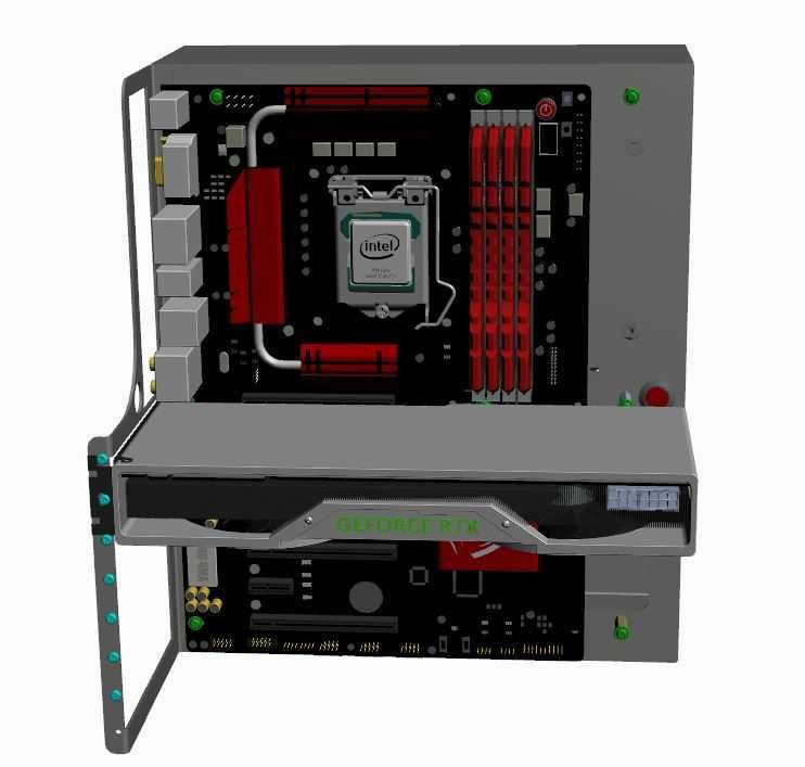 P-CASE 6 ATX + SFX , 2 x AIO 240 , 1 x HDD, 2 x SSD test bench,