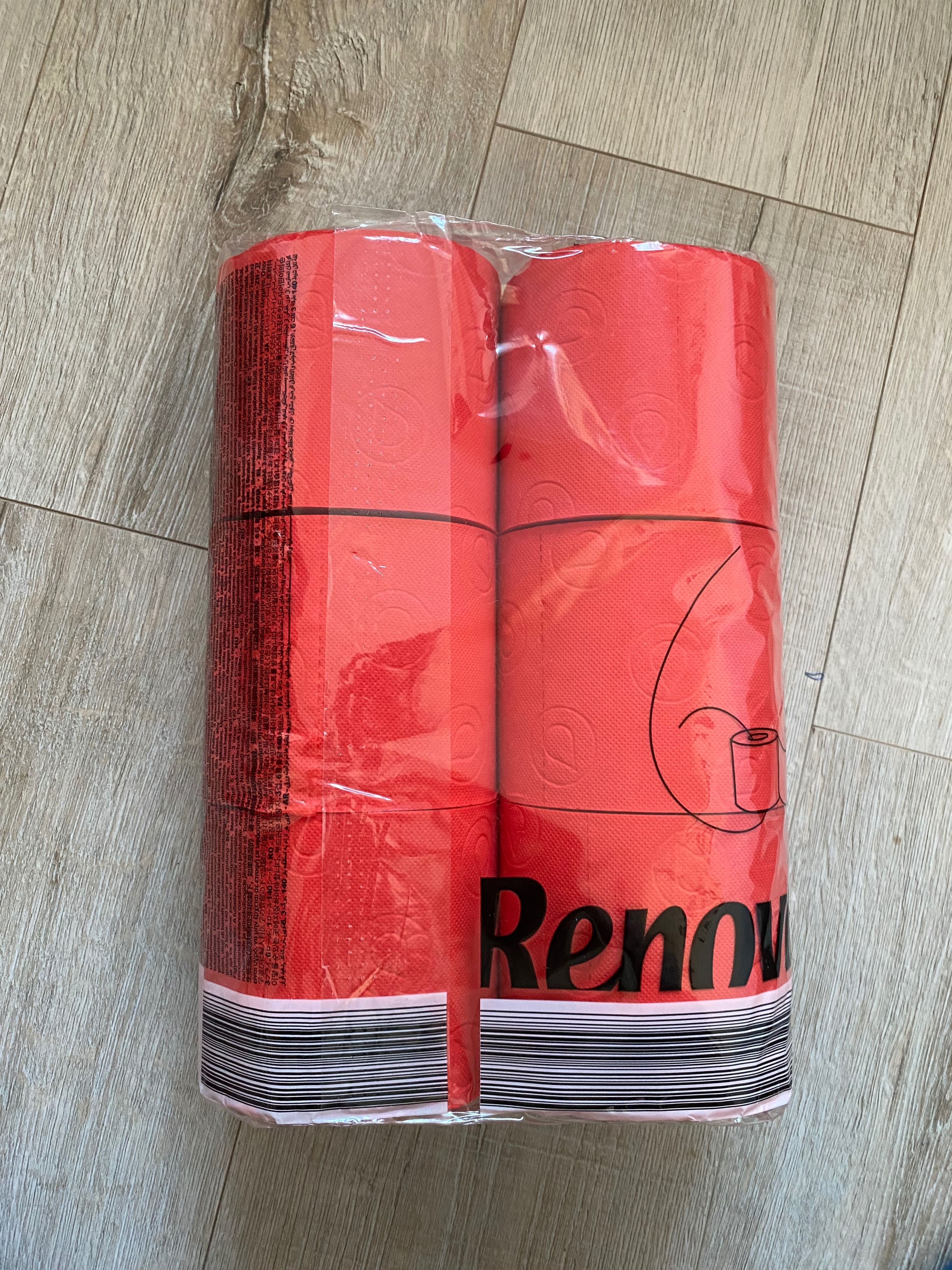 Papier Toaletowy Czerwony Renova premium 6 rolek