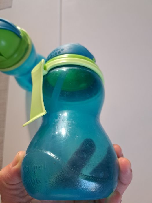 2x Canpol babies - bidon sportowy ze składaną rurką 56/113 niebieski