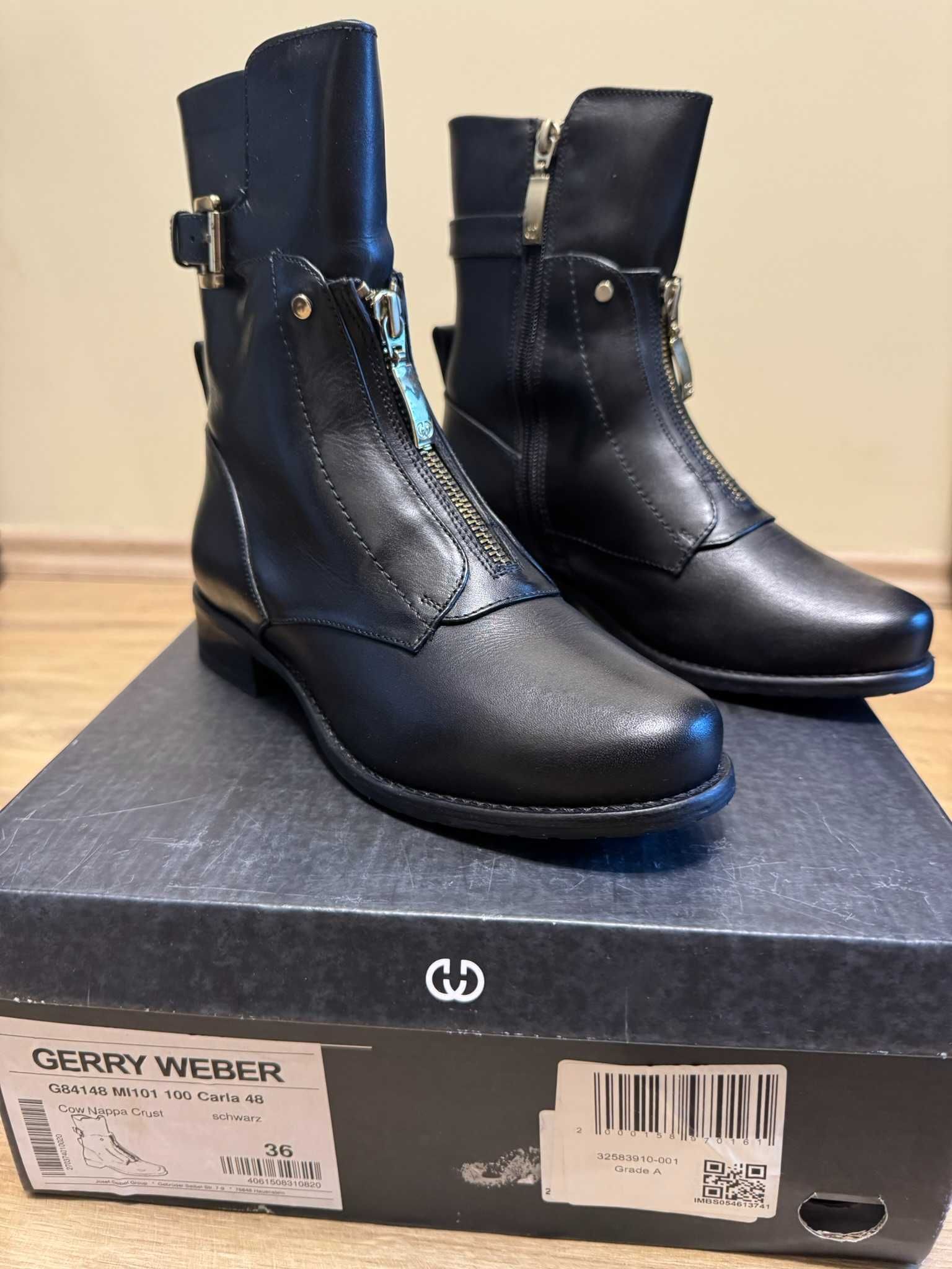 NOWE kozaki botki kowbojki Gerry Weber, model Carla 48, rozm. 36