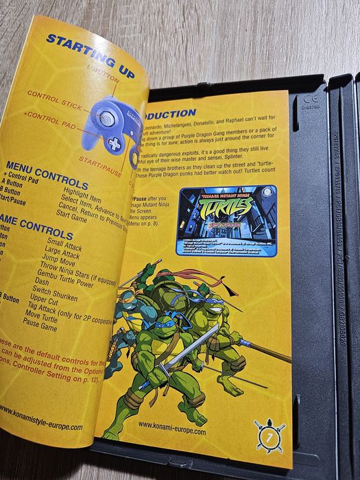 Teenage Mutant Ninja Turtles Nintendo Gamecube TMNT Game Cube 3xA