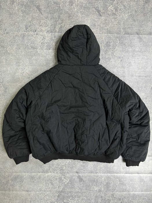 Бомбер двосторонній чорний с хутром дутый куртка курточка мех MA-1