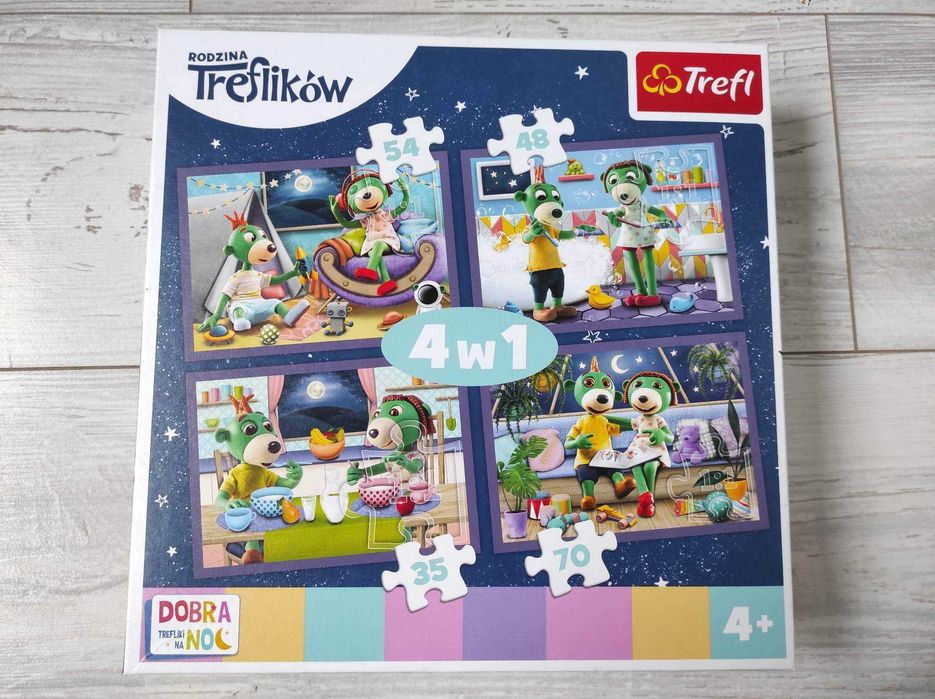 Puzzle świat treflików 4w1 trefl
