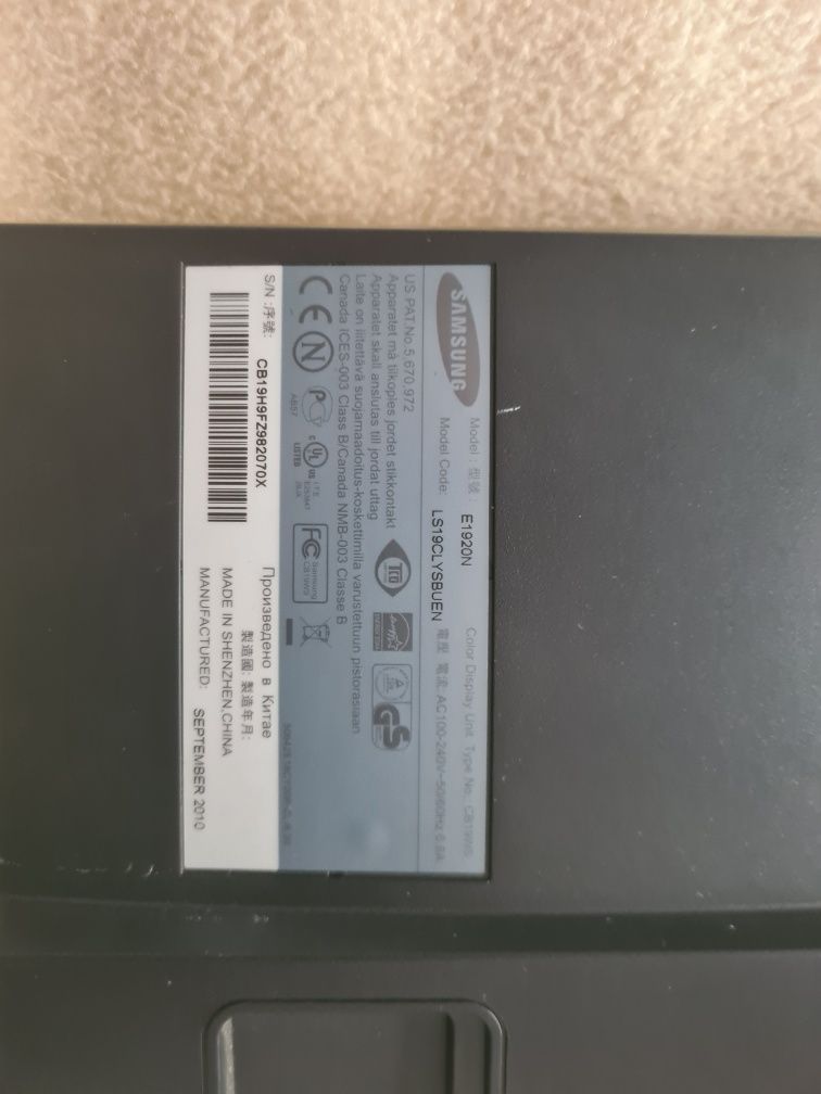 Monitor Samsung 19"