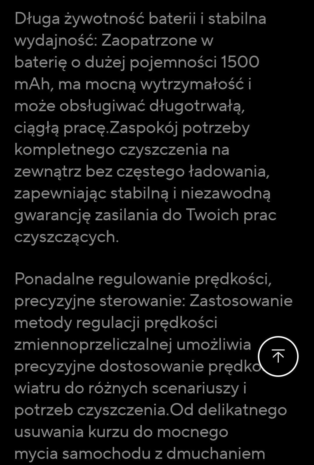 Dmuchawa powietrza akumulatorowa