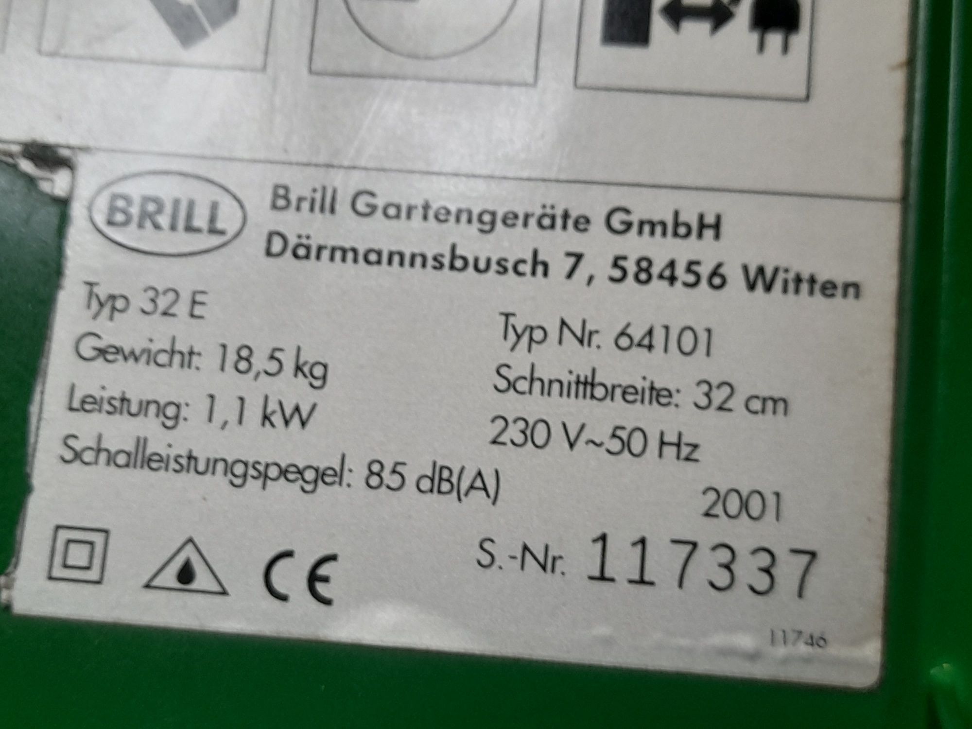 Електрична  газонокосилка  *BRILL-1100wt.