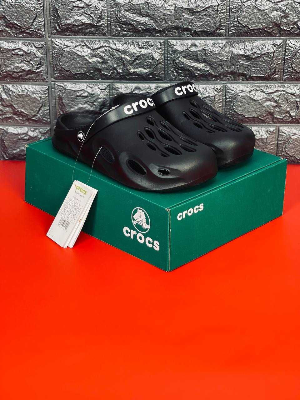 Тапочки Crocs мужские ультралегкие пляжные Акция! Тапочки Крокс чорні