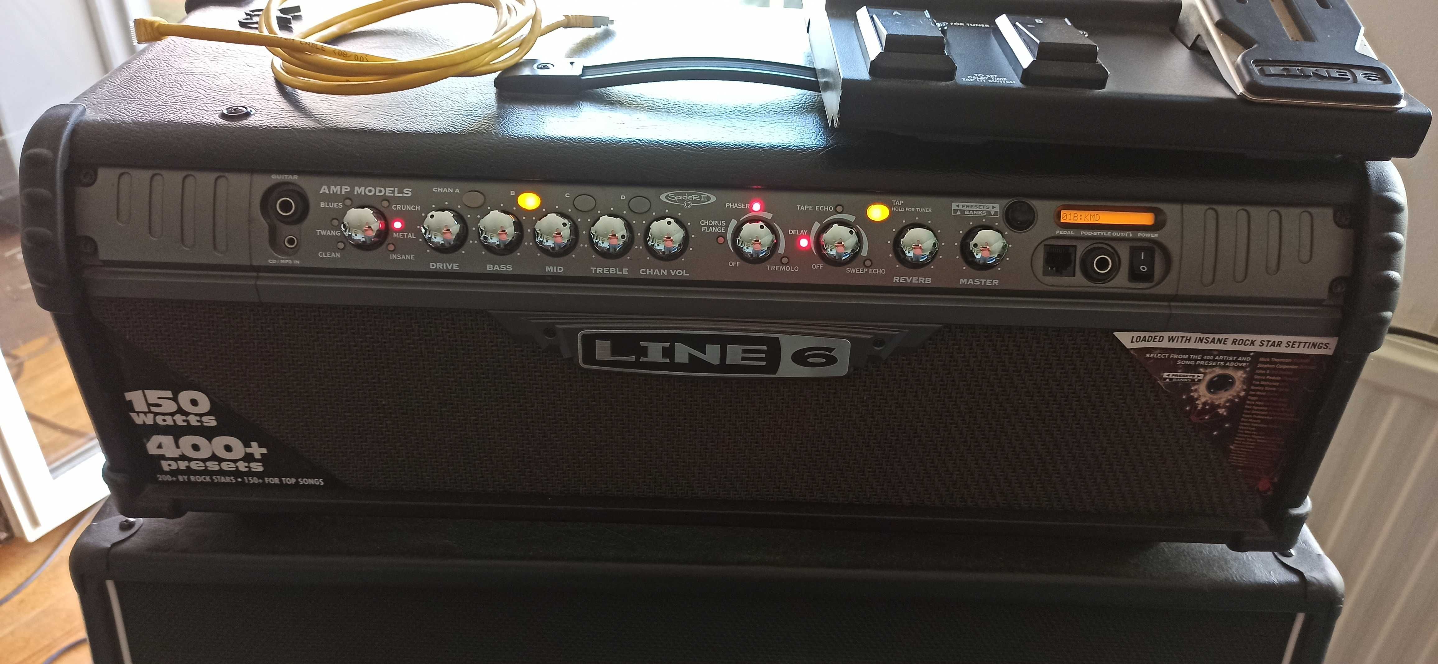 Wzmacniacz gitarowy Line6 Spider III head + 4x12" CELESTION 250W