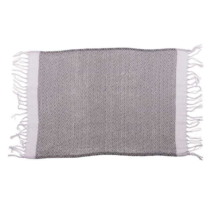 Ręcznik Fouta mały 45x70 cm szaro-biały