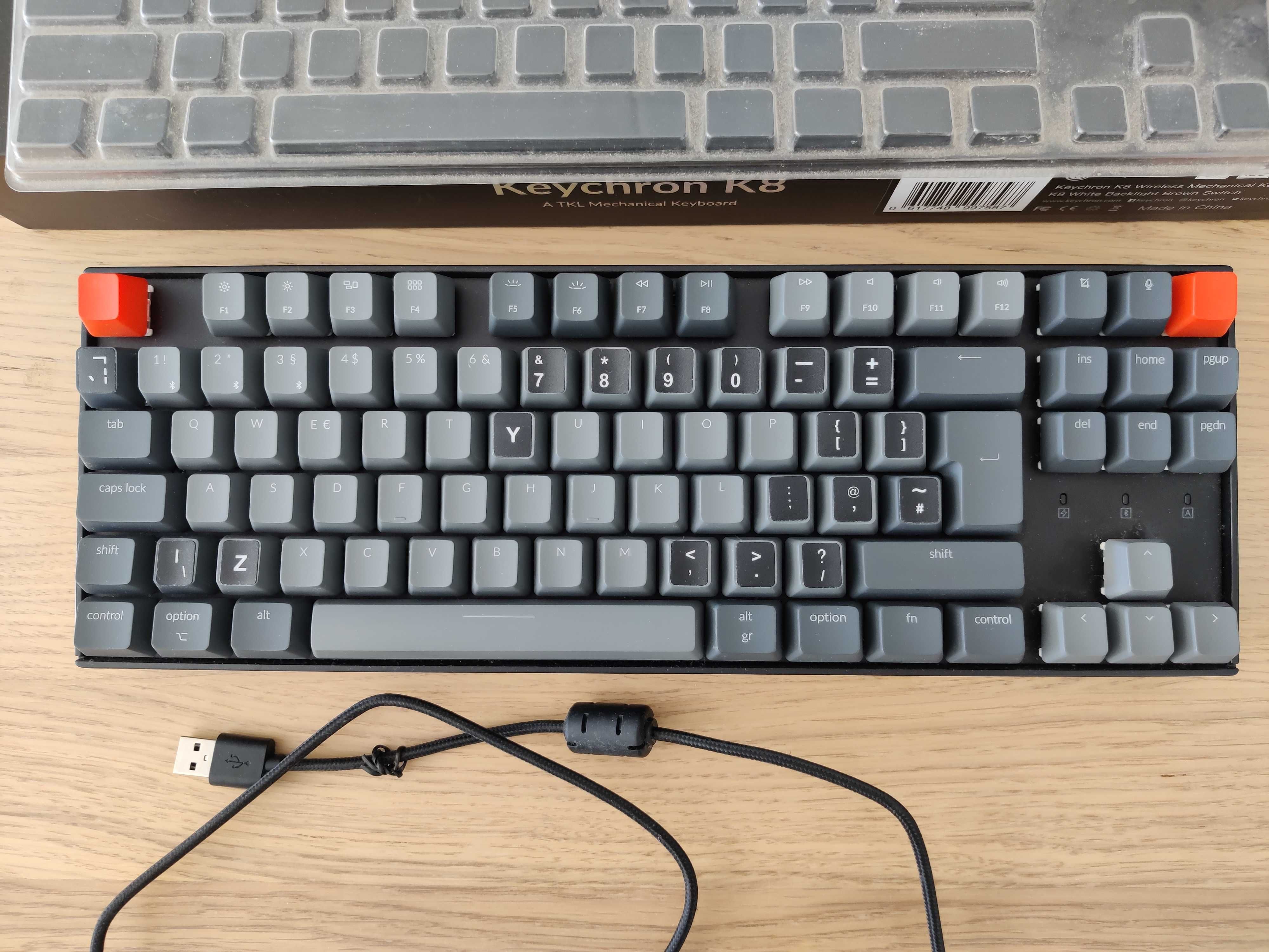 Keychron K8 Tenkeyless Wireless Mechanical Keyboard Teclado