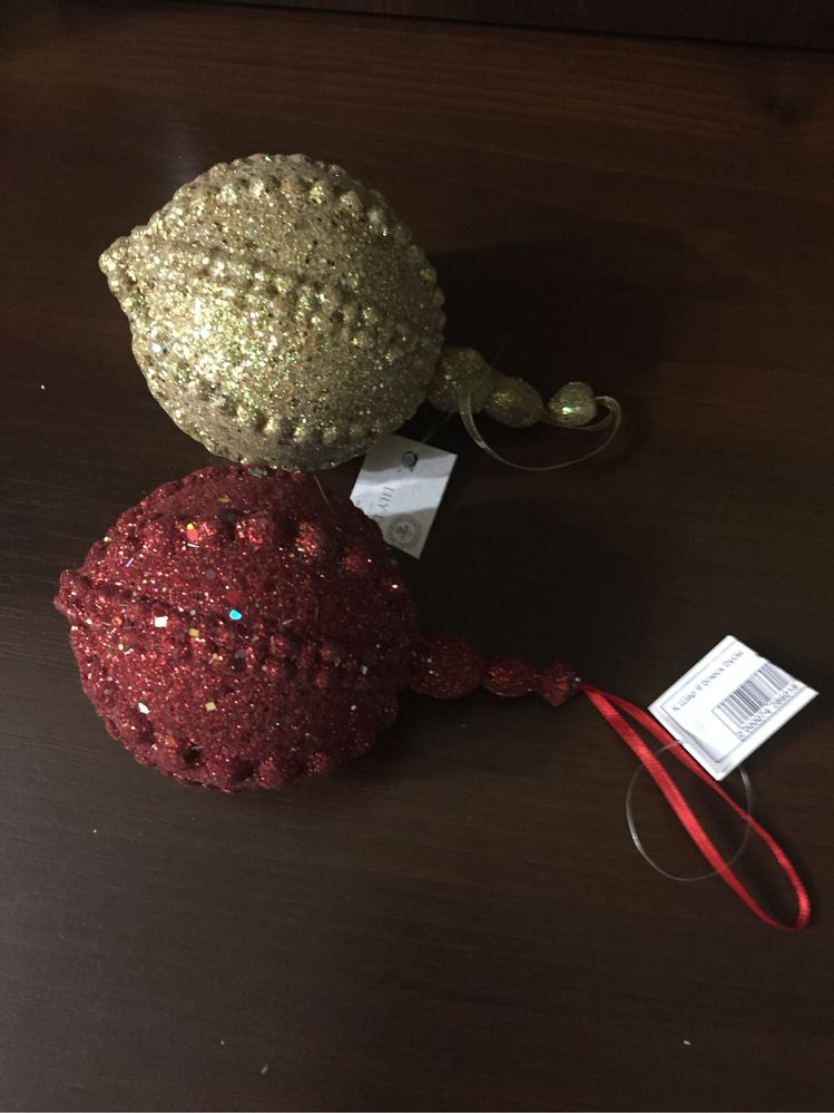 Шары новогодние, дизайнерские, lily decor