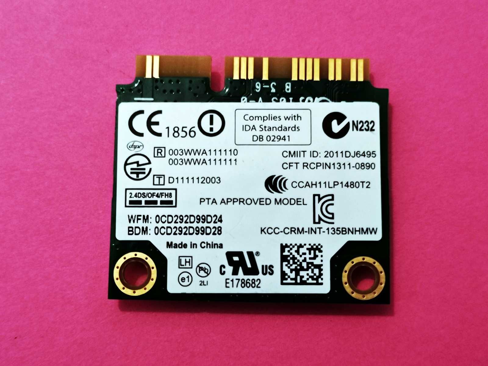 iNteL 135 135BNHMw - Karta Sieciowa WiFi