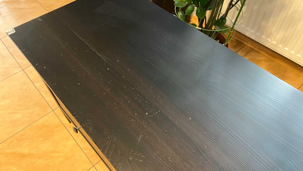 HEMNES - Szafka pod TV, czarnybrąz, 148x47x57 cm