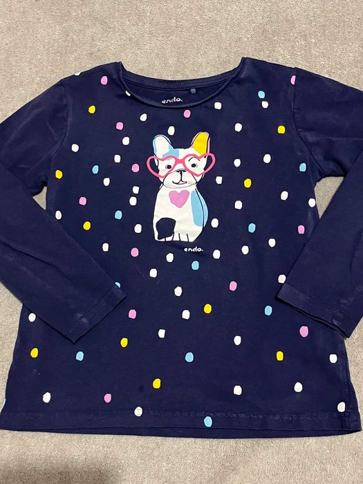 Granatowa bluzka roz 134 firmy endo