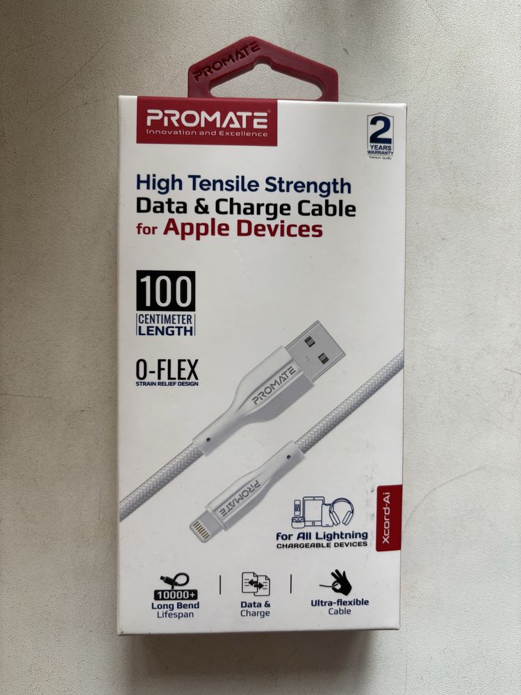 Кабель Promate USB to Lightning 1 м новий!