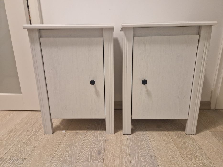 Szafka nocna BRUSALI ikea - biała - 2 sztuki