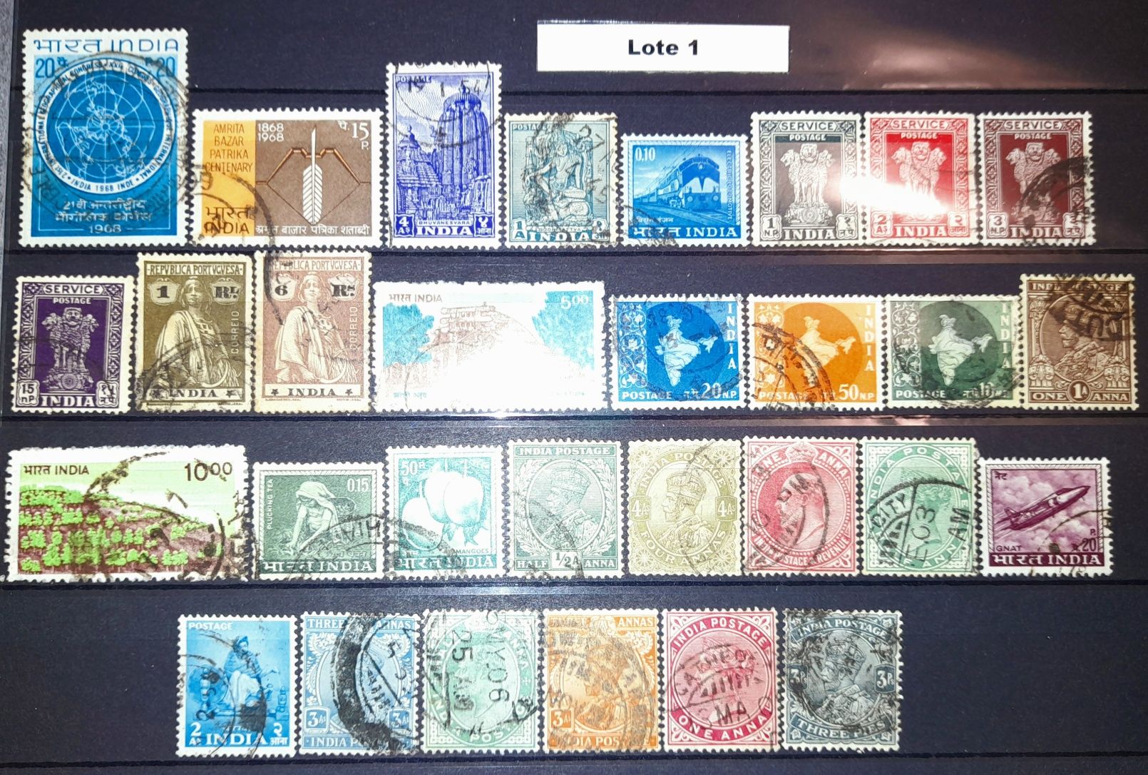 Vários Lotes - 30 Selos Áustria / Suiça / Índia / África e Ex-Colónias