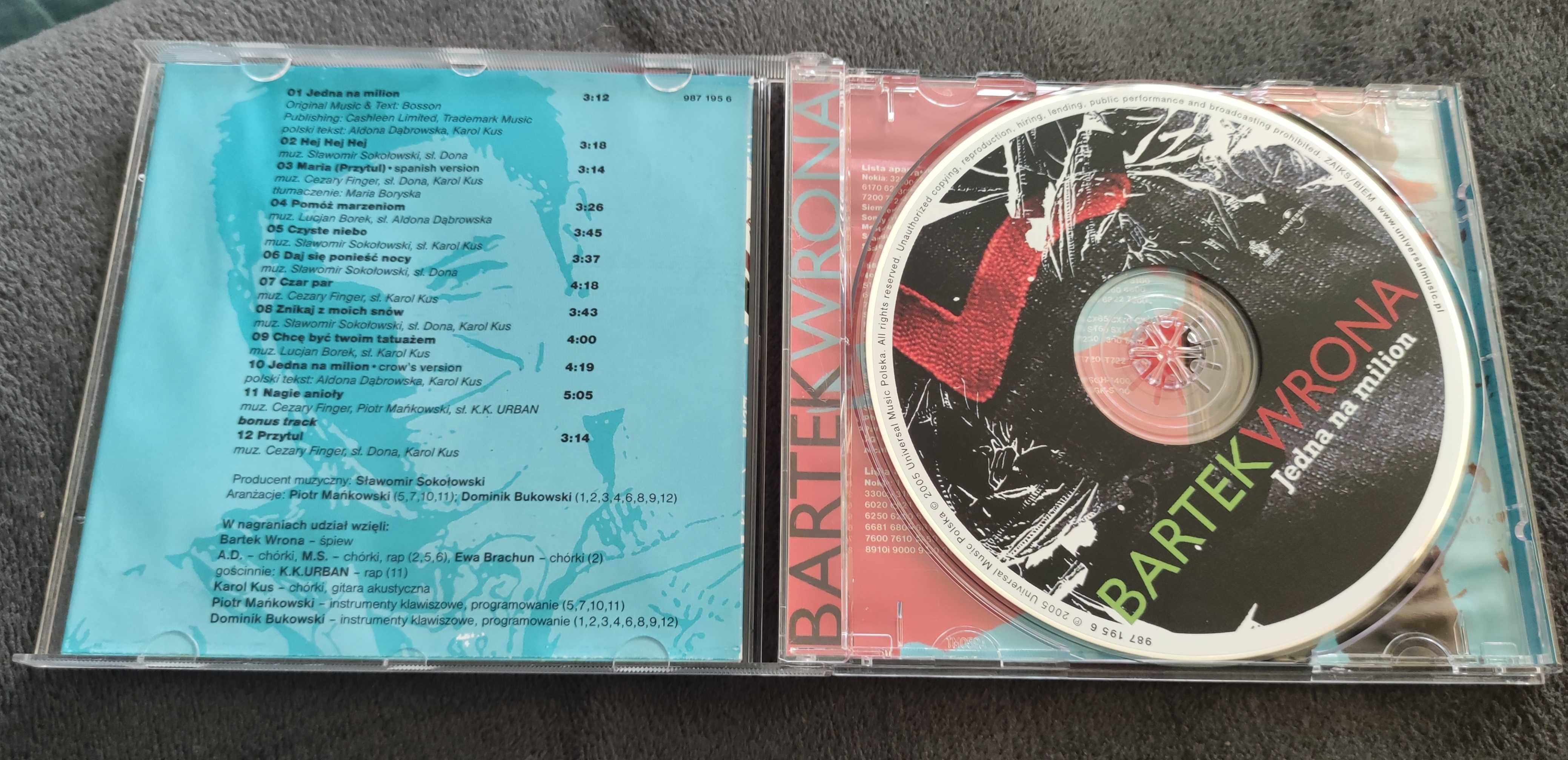 Jedna na milion Bartek Wrona płyta CD