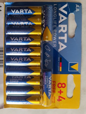 Батарейка Varta Longlife Power AA BLI 12 (8 + 4) Alkaline