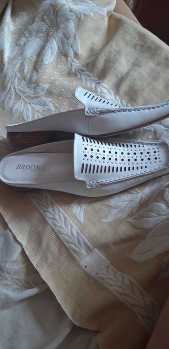 кожаные босоножки, мюли, обувь женская