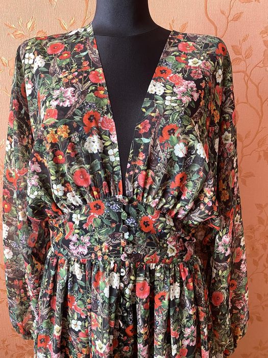 Платье M-L, шифоновое длинное