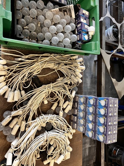 Гірлянда 47 метрів+ лампочки + димер