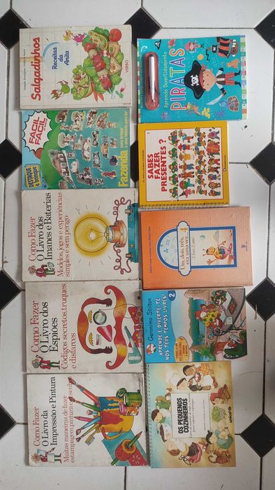 Lote 29 Livros Infantis de Atividades e Construções