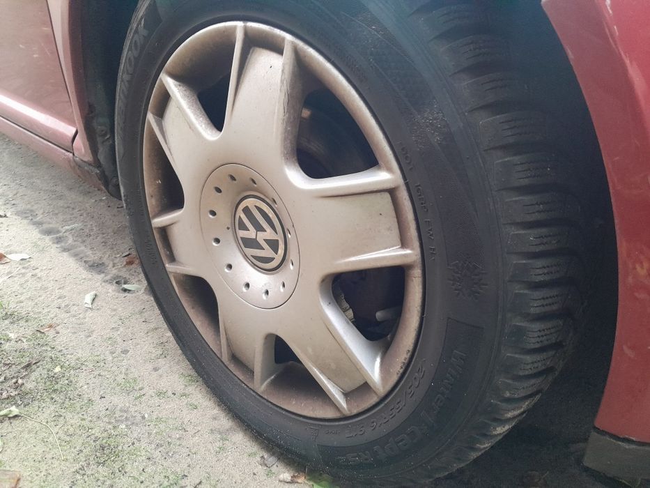Oryginalne koła alu 205/55/16 5X100 VW opony wielosezon bdb