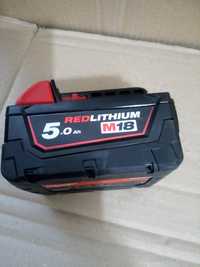 Akumulator Milwaukee m18 5.0 Red lithium nowy oryginał