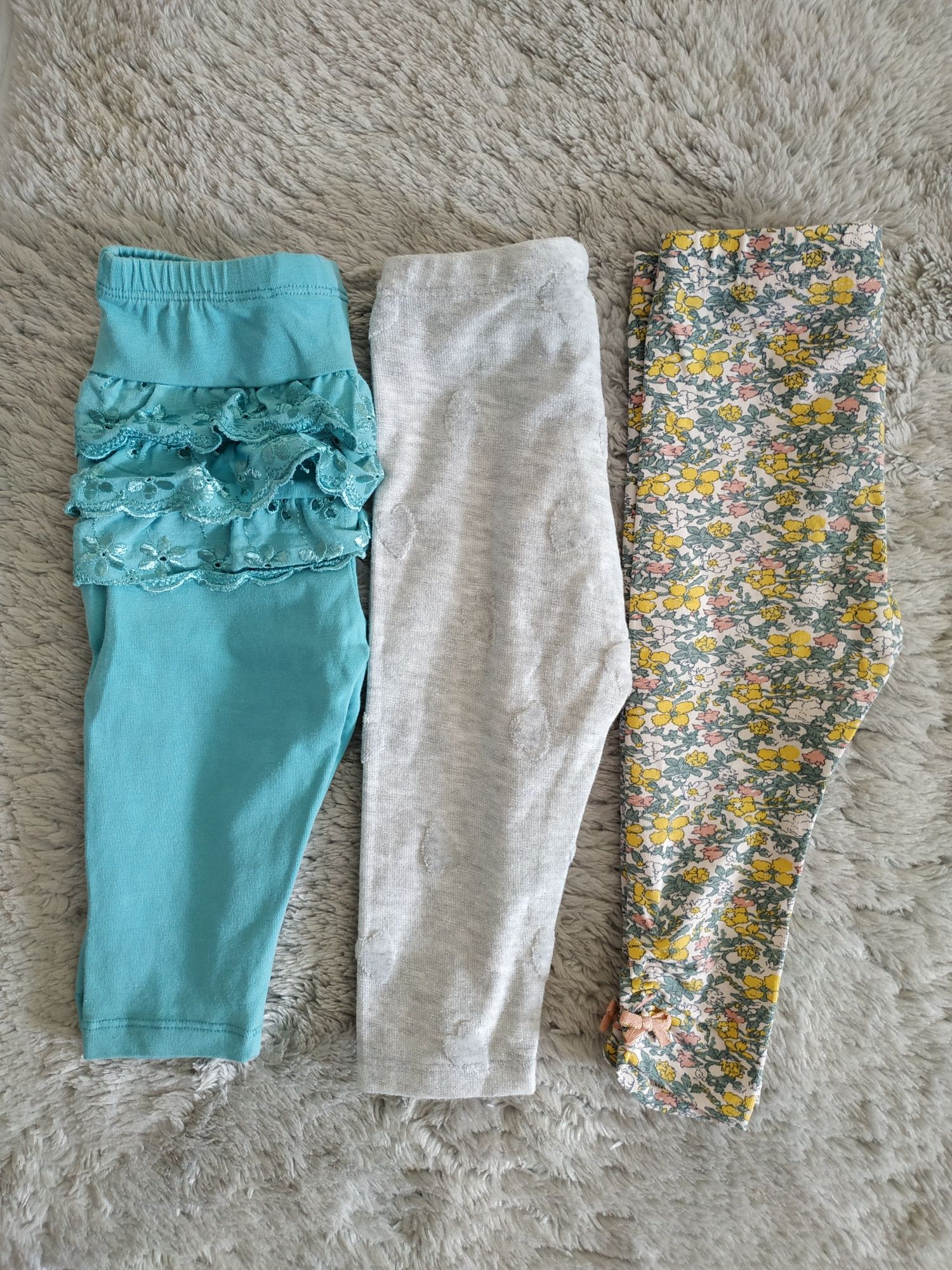 Legginsy dla dziewczynki/kwiatki/Coccodrillo/r.74