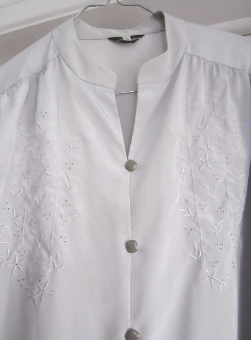 Camiseiro Vintage Pérola cinza cetim manga comprida Criações Nome T44