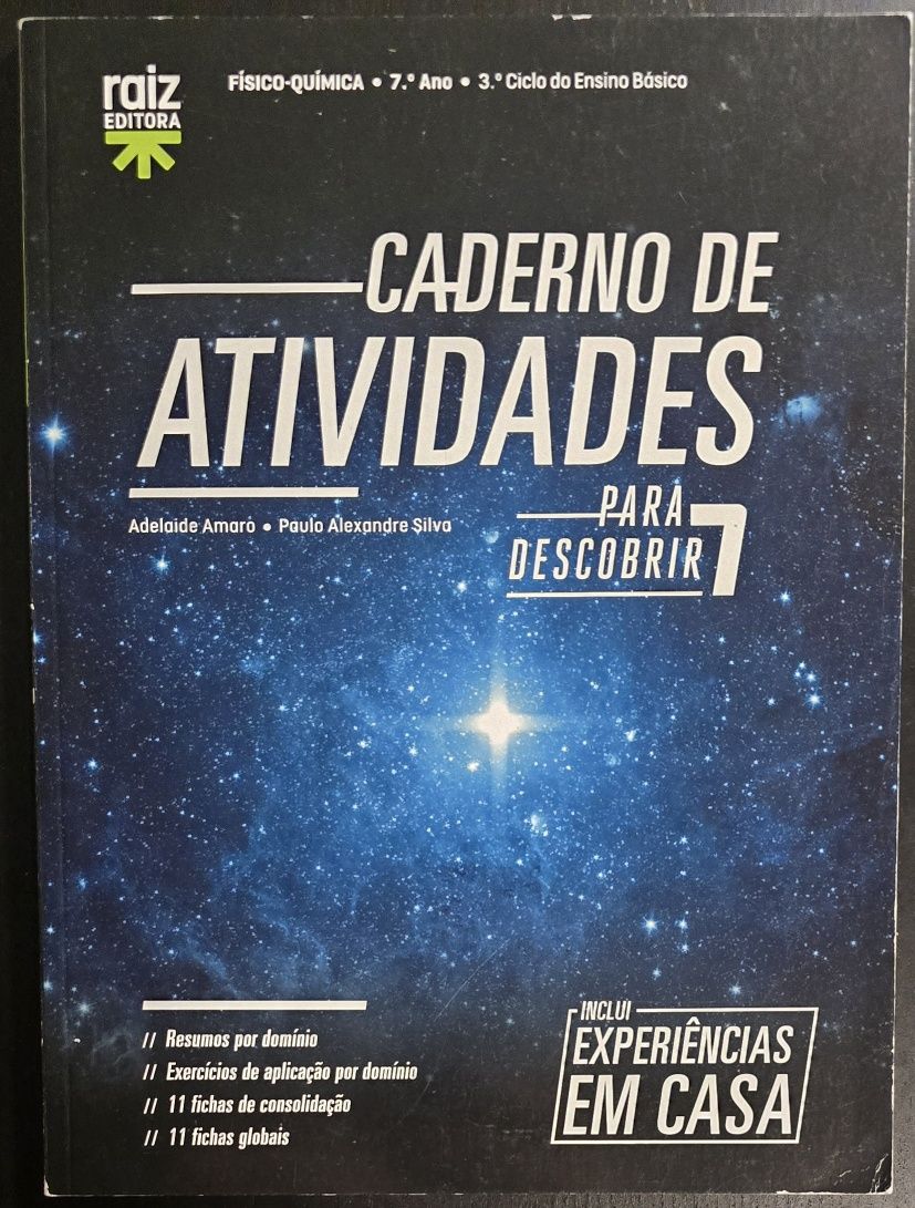 Para Descobrir 7 - FQ7⁰ ano - Cad. Atividades + Esperiências em Casa