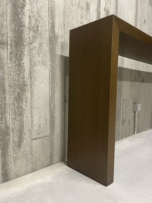 Móvel de entrada madeira formato U