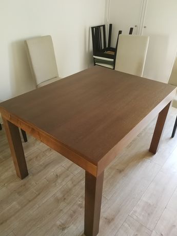 Mesa jantar extensível madeira Teca