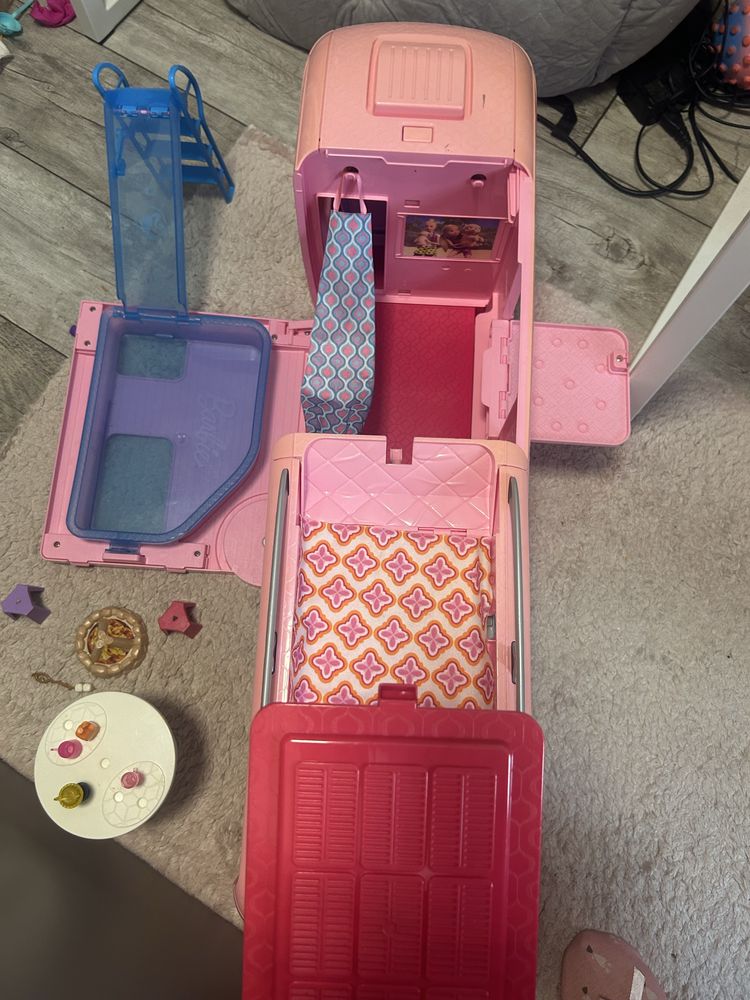 Camper Barbie duży rozkladany