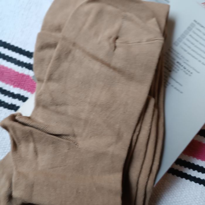 Rajstopy bawełniane beżowe -WOLA