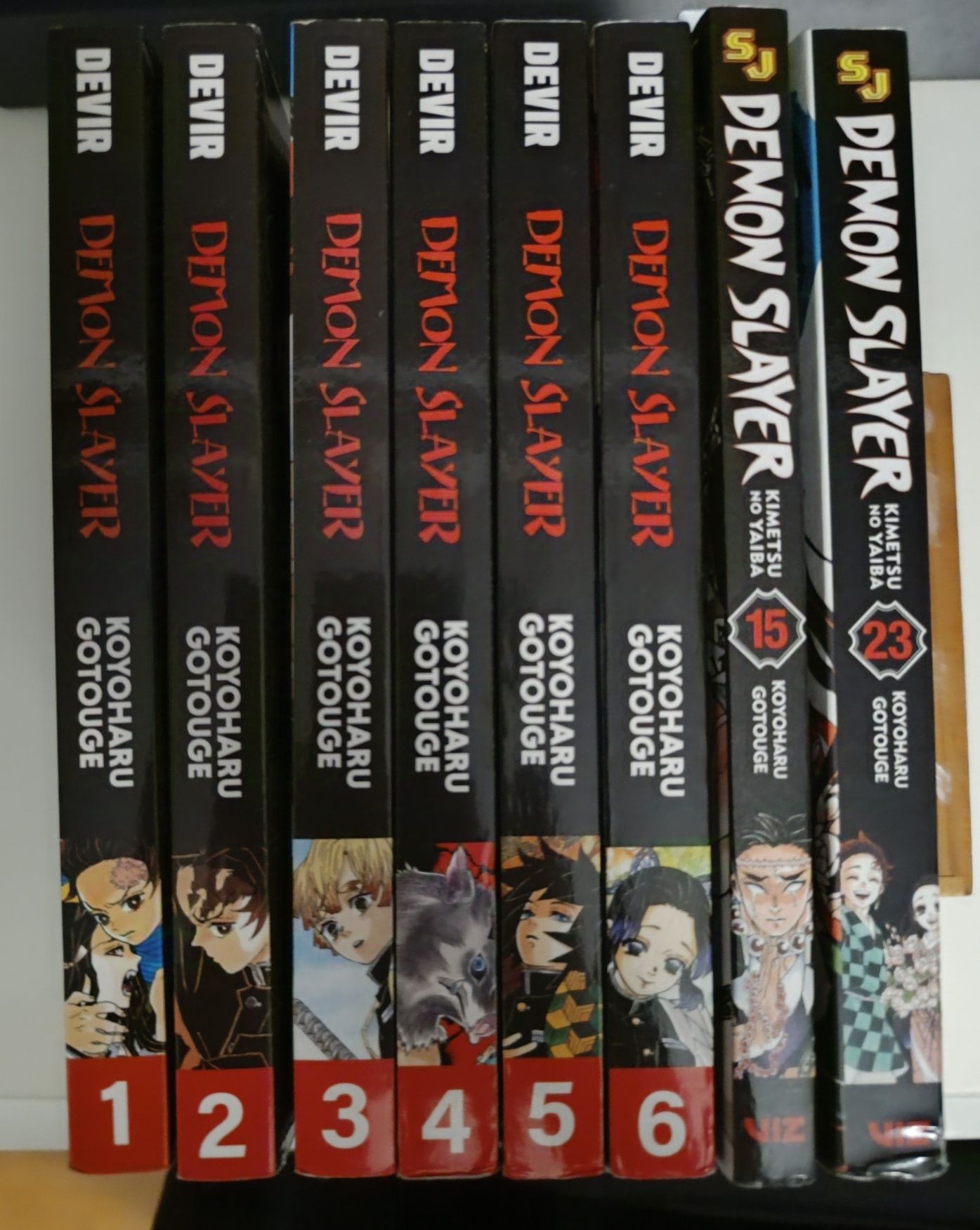 Mangas "Demon Slayer" volume 1, 2, 3, 4, 5, 6, 15, 23