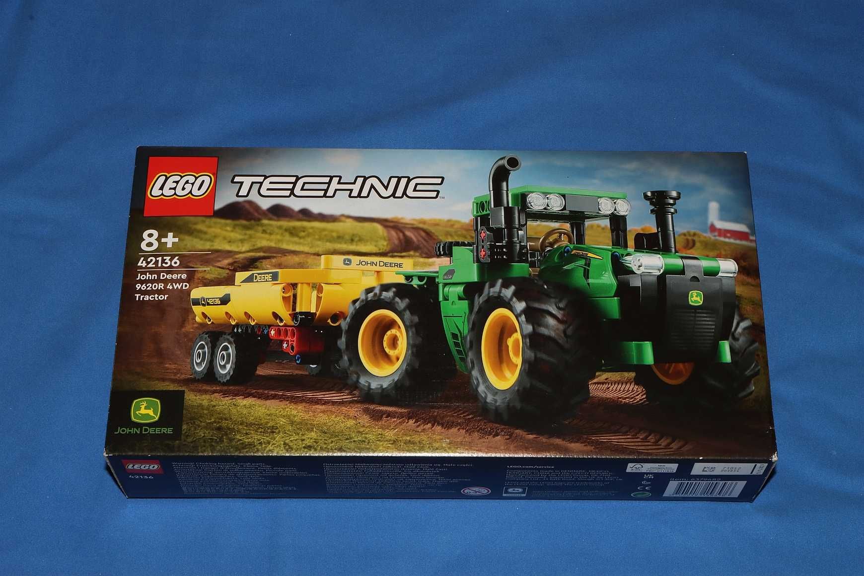 LEGO 42136 Technic Traktor John Deere 9620R 4WD - wysyłka w 2h