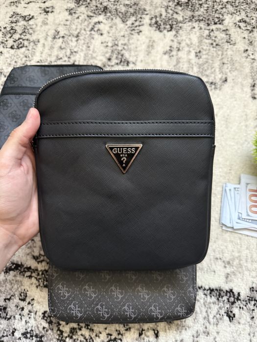 ПОДАРУНОК‼️ Сумка чоловіча через плече Guess vezzola, сумка мужская