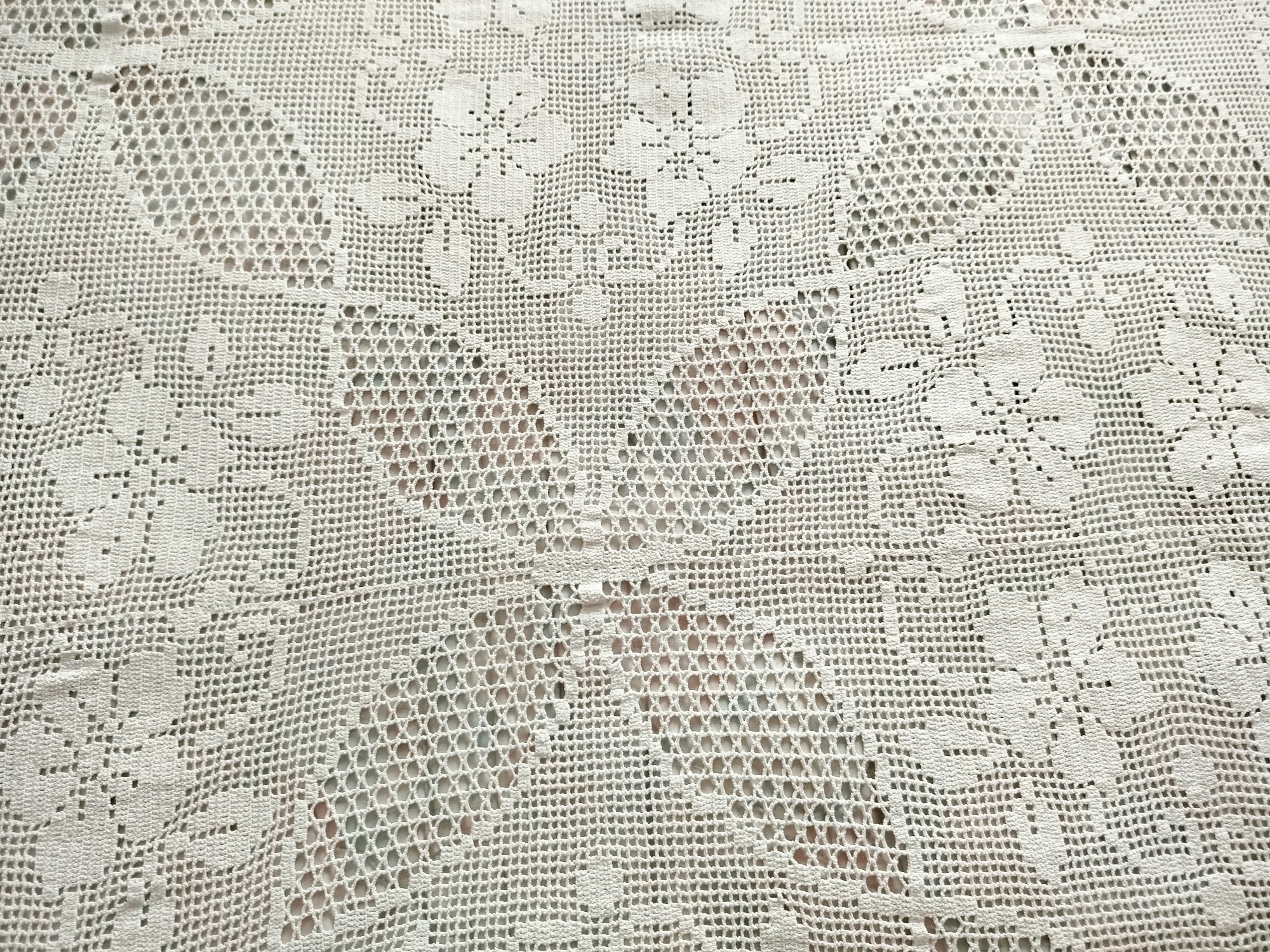 Colcha de renda crochet.