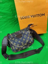 Torebka damska Louis Vuitton torba 3in1 monogram brazowy znaczek HIT