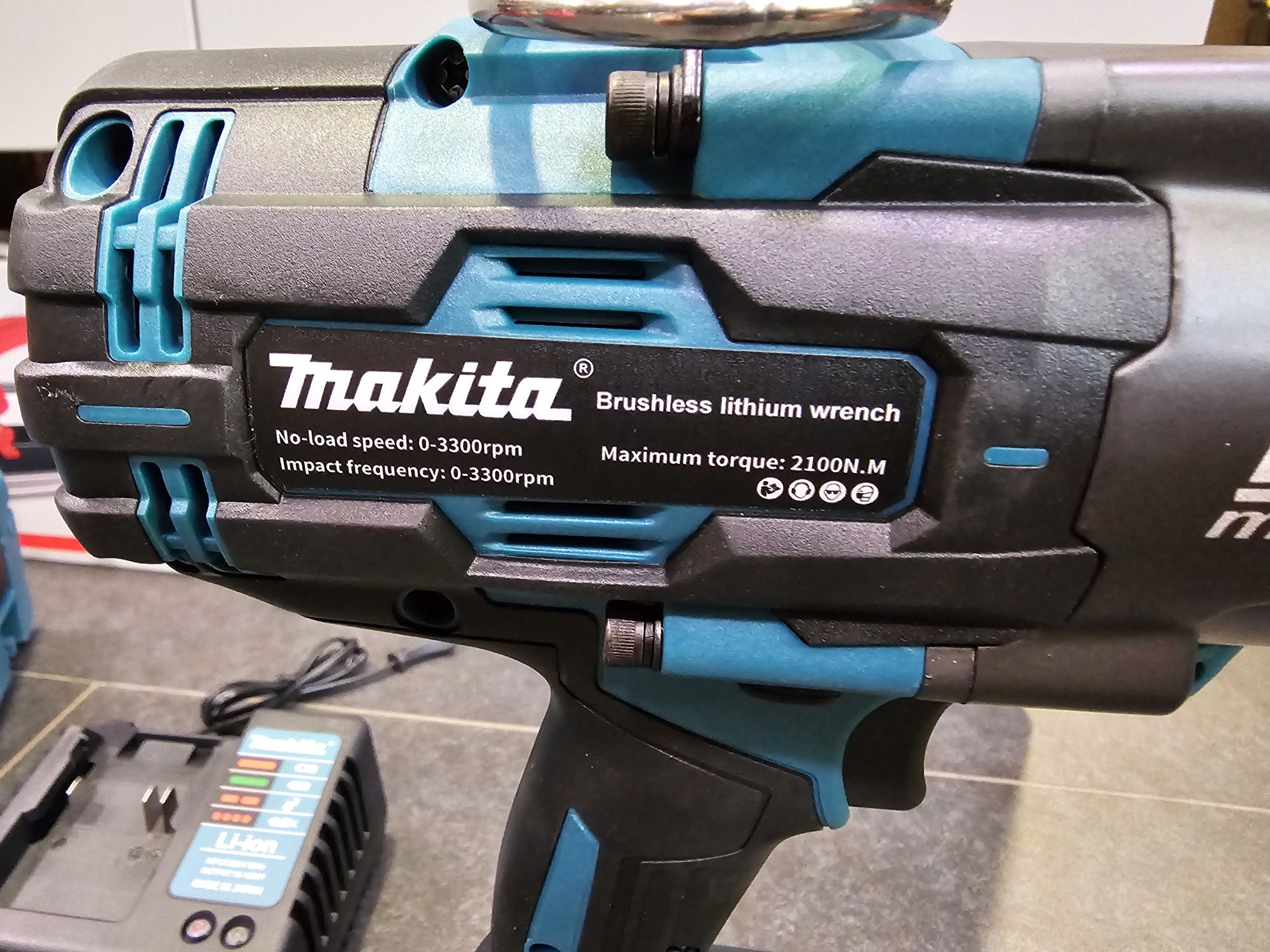 Гайковерт 2100Nm Makita +2шт АКБ 7.0Ah Кейс Бесщеточный аккумуляторный