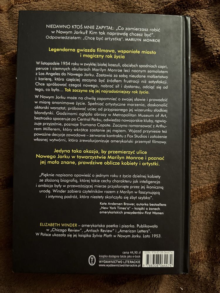 Książka Marilyn na Manhattanie, Elizabeth Winder