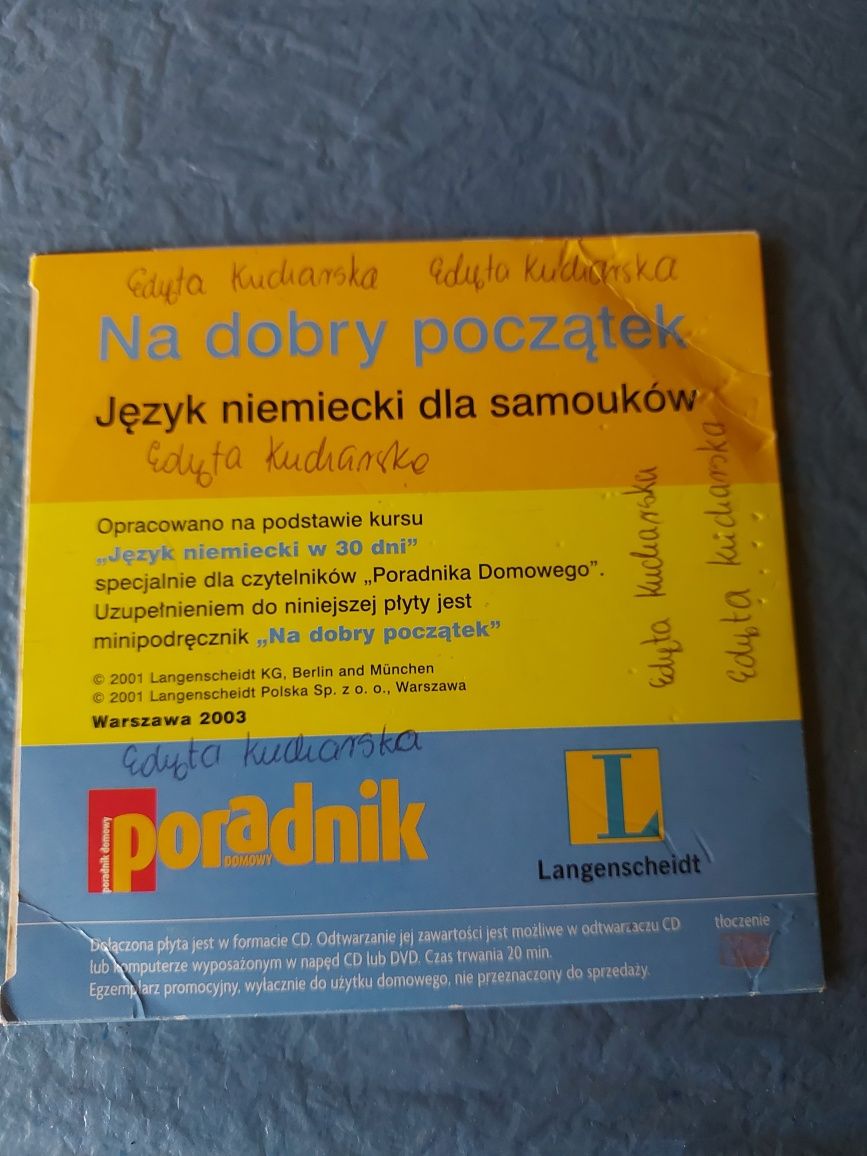 Płyta CD Język NIEMIECKI 2003rok