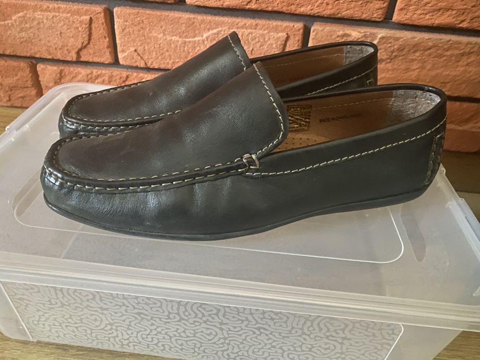 Bata skorzane  mokasyny meskie BATA 43