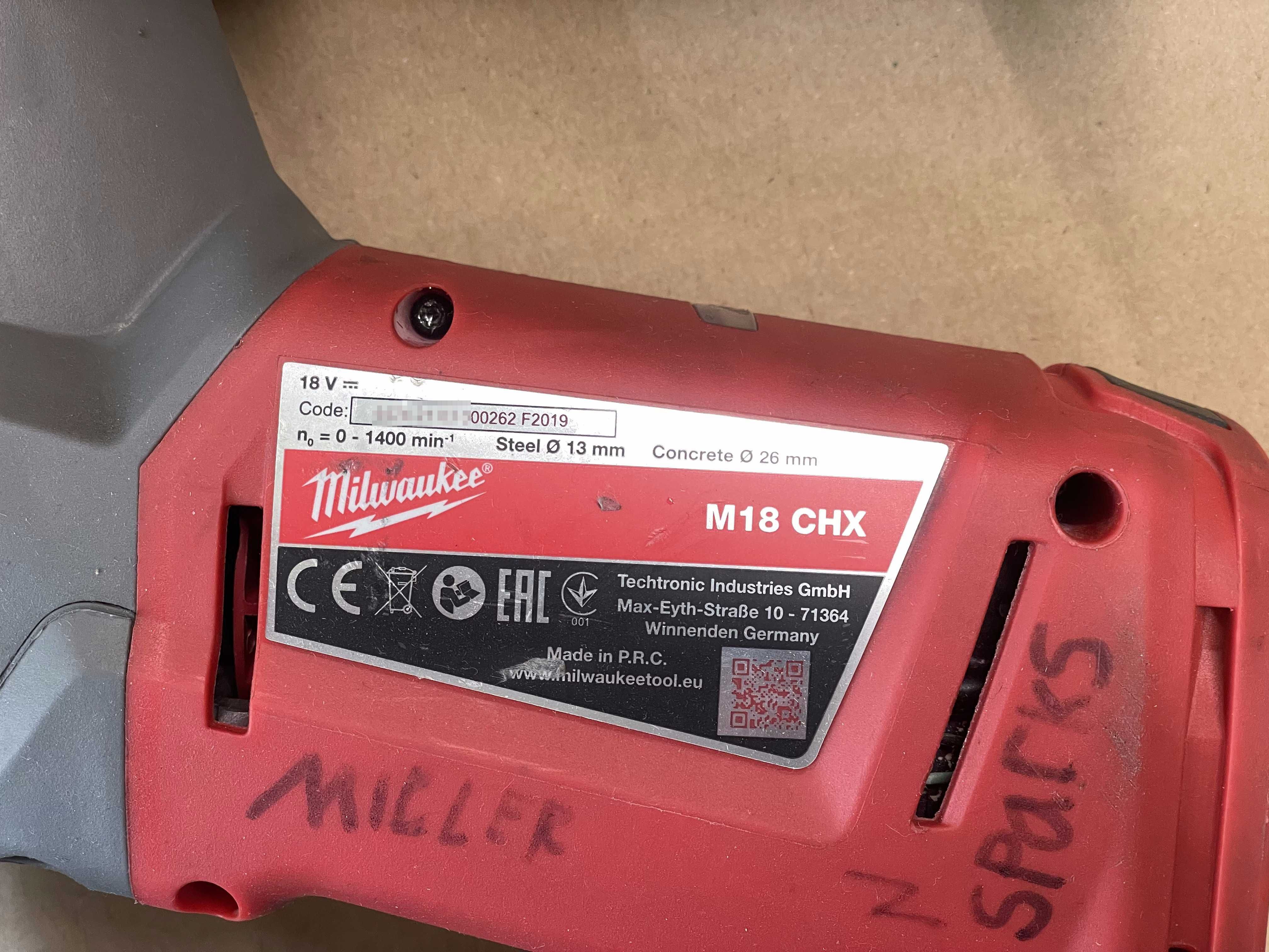 Młot udarowy Młotowiertarka 2,5J  Milwaukee M18 CHX
