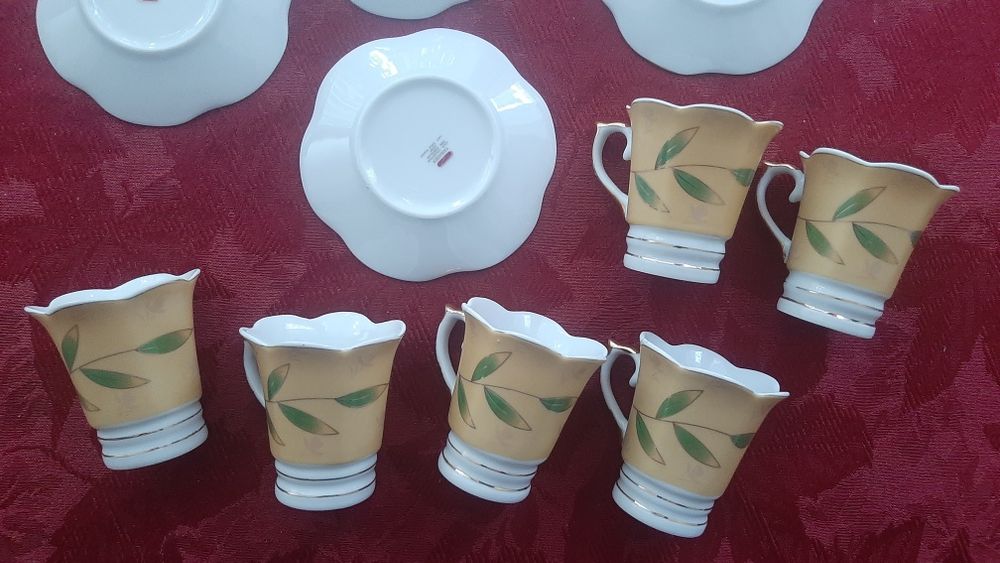 Золотоя Коллекция YAMASEN 24CT JAPAN Кофейные Пары